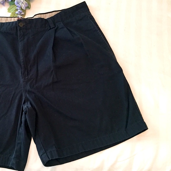 Chaps Navy Classic Chino Shorts (40) - Picture 4 of 9